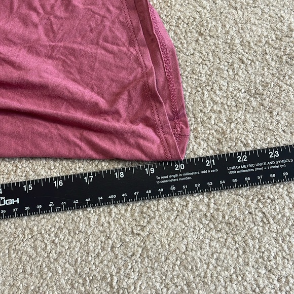 Zig Zag Stripe rose/mauve romper, short sleeve cropped wide legs sz Medium - Picture 7 of 11